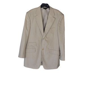 Men's Rizzoli Uomo BeigeTextured Striped Blazer 40